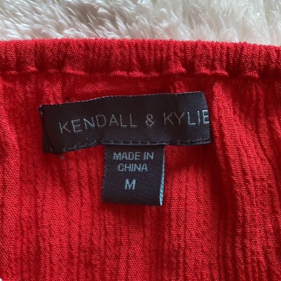 Kendall & Kylie Cropped Top Long Sleeve Size M - Picture 8 of 11